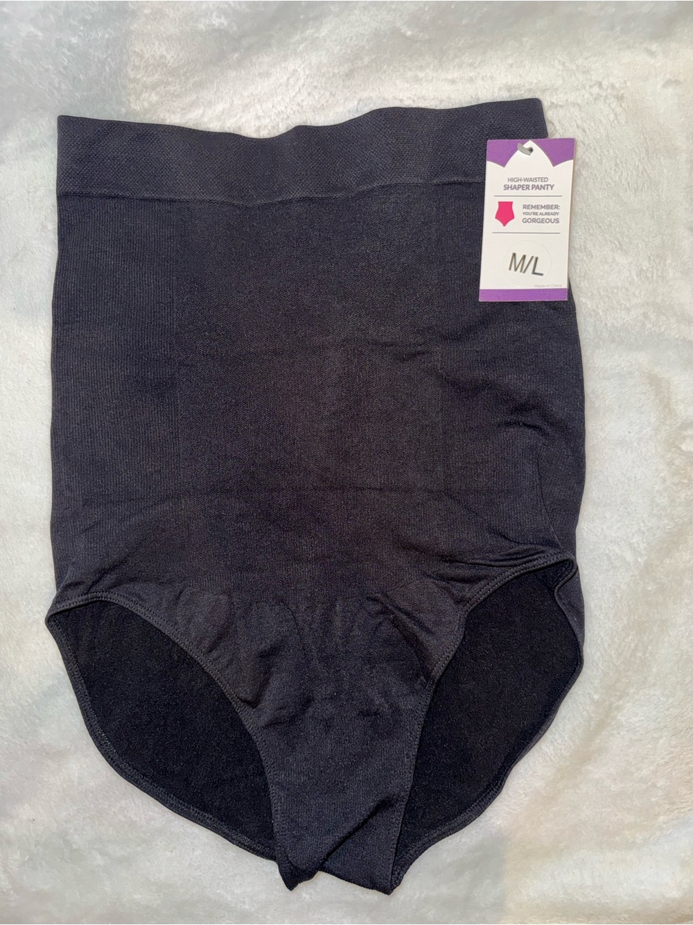 High-Waisted Shaper Panty in Black
